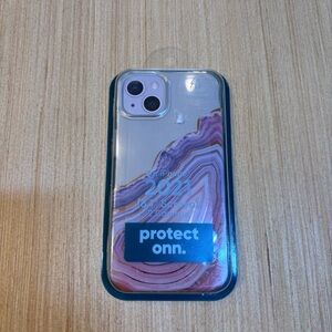 Onn IPhone 2021 Marble Design Phone Case - Pink and Blue